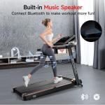 RHYTHM FUN Foldable Treadmill with Incline, 300 lbs