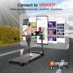 RHYTHM FUN Foldable Treadmill with Incline, 300 lbs