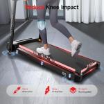 RHYTHM FUN Foldable Treadmill with Incline, 300 lbs