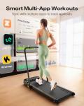 UREVO Smart 2-in-1 Folding Treadmill with Handle
