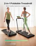 UREVO Smart 2-in-1 Folding Treadmill with Handle