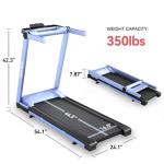 DeerRun 3.5HP Folding Treadmill for Home Fitness
