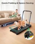 UREVO Smart 2-in-1 Folding Treadmill with Handle