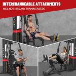 Versatile Home Gym Station with 150LBS Weight Stack