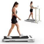 GOYOUTH 2-in-1 Under Desk Treadmill with Speaker