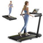 TOPUTURE 2-in-1 Folding Treadmill for Home Office