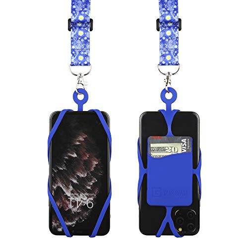 Starry Night Universal Phone Lanyard with Case