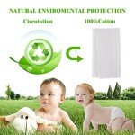 Fasoar Washable Prefold Cloth Diapers for Babies