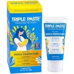 Triple Paste Diaper Rash Cream for Baby - 3 oz Tube - Zinc Oxide Ointment Treats, Soothes and Prevents Diaper Rash - Pediatrician-Recommended Hypoallergenic Formula with Soothing Botanicals