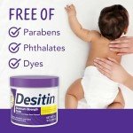 Desitin Maximum Strength Baby Diaper Rash Cream with 40% Zinc Oxide for Treatment, Relief & Prevention, Hypoallergenic, Phthalate- & Paraben-Free Paste, 16 oz