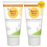 Burt's Bees Baby Diaper Rash Ointment, Maximum Strength, 40% Zinc Oxide, 100% Natural Origin, Pediatrician Tested, Net Weight 3 Ounces , Pack of 2