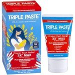 Triple Paste 3X Max Diaper Rash Ointment, Maximum Strength with 40% Zinc Oxide Ointment for Severe Diaper Rash, 2 oz Tube