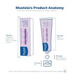 Mustela-Baby Diaper Rash Cream 123 - Skin Protectant with Zinc Oxide - Fragrance Free & Paraben Free - with 98% Natural Ingredients - 3.8 Oz, White