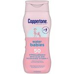 Coppertone WaterBabies SPF 50 Baby Sunscreen Lotion, Water Resistant Sunscreen for Babies, 8 Fl Oz