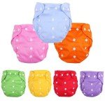 7-Pack Washable Reusable Cloth Diapers for Baby