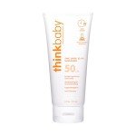 Baby Sunscreen Natural Sunblock from Thinkbaby, Safe, Water Resistant Sunscreen - SPF 50+ (6 ounce)