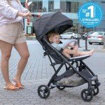 Ingenuity 3Dquickclose CS+ Compact Fold Stroller – Lightweight Stroller with Oversized Canopy, Extra-Large Storage and Compact Fold