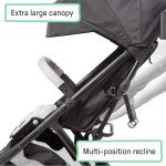 Ingenuity 3Dquickclose CS+ Compact Fold Stroller – Lightweight Stroller with Oversized Canopy, Extra-Large Storage and Compact Fold