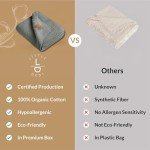 Little Dedi 100% Organic Cotton Baby Knitted Blanket with Gift Box - Soft Toddler, Crib, Stroller Blanket - Neutral Swaddle and Receiving Blanket for Newborns, 30"x40", Green