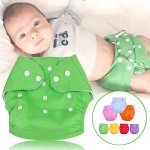 7-Pack Washable Reusable Cloth Diapers for Baby
