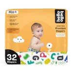 Hello Bello Premium Baby Diapers Size 1 I 32 Count of Disposable, Extra-Absorbent, Hypoallergenic Baby Diapers with Snug and Comfort Fit I Alphabet Soup