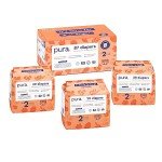 Pura Hypoallergenic Diapers, Size 2 (7-13 lbs) Totally Chlorine Free, Wetness Indicator, Suitable for Sensitive Skin, Soft Organic Cotton Comfort, Overnight, 3 Packs of 29 Diapers (87 Baby Diapers)