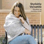 Car Seat Cover for Babies - Baby Car Seat Canopy for Spring, Autumn, Winter - Universal Stretch Fit Car Seat Cover for Babies,Boys,Girls -Breastfeeding Nursing Cover-Infant Carseat Cover (Herringbone)