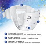 Amazon Brand - Mama Bear Disposable Overnight Baby Diapers, Hypoallergenic, Night Time Protection, Size 3 (86 count), White