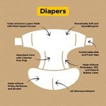 DYPER Baby Diapers Size Newborn | Honest Ingredients | Cloth Alternative | Day & Overnight | Made with Plant-Based* Materials | Hypoallergenic