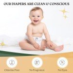 EcoHugs Organic Bamboo Diapers Size 1 | Ultra-Soft Disposable Baby Diapers | Hypoallergenic and Super Absorbent | Unscented and Totally Chlorine Free | Pack of 30