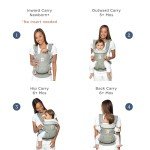 Ergobaby Omni 360 All-Position Baby Carrier for Newborn to Toddler with Lumbar Support (7-45 Pounds), Pearl Grey, One Size (Pack of 1)
