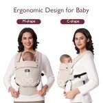 Momcozy Baby Carrier - Ergonomic, Cozy and Lightweight Carrier for 7-44lbs, Effortless to Put On, Ideal for Hands-Free Parenting, Enhanced Lumbar Support, Purehug for Infant to Toddler, Khaki