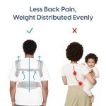 Ergobaby Omni 360 All-Position Baby Carrier for Newborn to Toddler with Lumbar Support (7-45 Pounds), Pearl Grey, One Size (Pack of 1)