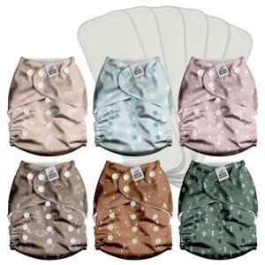 Mama Koala Reusable Pocket Cloth Diapers 6-Pack