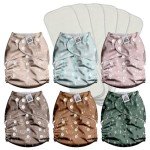 Mama Koala Reusable Pocket Cloth Diapers 6-Pack