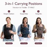 Momcozy Baby Carrier - Ergonomic, Cozy and Lightweight Carrier for 7-44lbs, Effortless to Put On, Ideal for Hands-Free Parenting, Enhanced Lumbar Support, Purehug for Infant to Toddler, Khaki