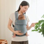 Liderbebe Baby Carrier Newborn to Toddler - Ergonomic,Velvet Fabric Breathable Mesh Cozy and Lightweight Infant Carrier for 7-35lbs,Enhanced Lumbar Support Hands-Free Parenting,All Seasons,Blue