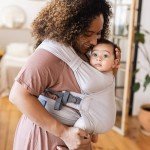 Boba Bliss Hybrid Baby Carrier Newborn to Toddler - 2-in-1 Baby Wrap & Baby Carrier - Pre-Wrapped Baby Sling Wrap Newborn - Certified Hip-Healthy - Soft & Stretchy Baby Sling Carrier- 7-35 lbs (Grey)