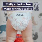 Pura Size 7 Diaper Pants - 1 x 17 Diapers (37+lbs), Pull Up Disposable Baby Diapers for Sensitive Skin, Hypoallergenic, Fragrance Free, Totally Chlorine Free, Easy-Tear Sides