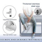 XVISHX 65 x 50 Inch Baby Playpen, Playpen for Babies and Toddlers, Baby Play Pen Playard for Indoor & Outdoor Active Center Game Fence, with Skin-Friendly Fabric and Soft Breathable Mesh, Grey