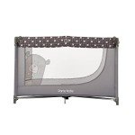 Pamo Babe Portable Crib Baby Playpen with Mattress and Carry Bag Grey
