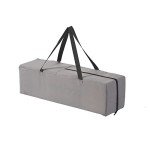 Pamo Babe Portable Crib Baby Playpen with Mattress and Carry Bag Grey