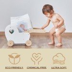 ECO BOOM Diapers, Viscose from Bamboo Diapers, Natural Soft Disposable Nappies for Infant, Size 3 Suitable for 13 to 22lb (Medium - 32 Count)