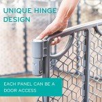 Evenflo Versatile Play Space Adjustable Play Area, 6-Panel (Cool Gray)