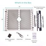 Toddleroo by North States Superyard 6 Panel Baby Play Yard. Playpen or Extra Wide Baby Gate, Wall Mount Kit Included. Made in USA. 38.5" - 201" wide, 5.5 ft corner to corner play yard (26" tall, Gray)