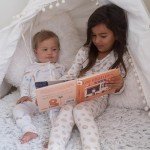 Shwally Organic Baby Bamboo Rompers with 11 Signature Prints - Infant Zipper Jumpsuits (Surf, 6-12 Months)