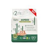 Naty Bamboo Viscose Baby Diapers – Silky Soft, Plant Based, Dermatologically Tested for Sensitive Skin & Super Absorbent (Size 2, 88 Count)