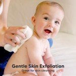 6-Pack Baby Washcloths - Soft Viscose from Bamboo Washcloth, Baby Wash Cloths for Newborn, Kids, Bath Baby Towels, Face Towel, Face Cloths for Washing Face (White)