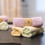 Bamboo Organics 100% Rayon from Bamboo Baby Washcloths Soft Baby Wipes