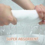 Reusable Organic Baby Washcloths Set: 6 Packs 10 * 10 Ultra Soft Wash Cloth Viscose from Bamboo Absorbent Infant Newborn Bath Face Towel Gentle for Delicate Skin Boys Girl (White)